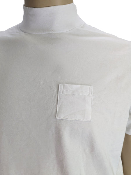 Aime Leon Dore Men's White Short Sleeve Dimebag Mock Neck Tee Size X-Small NWT