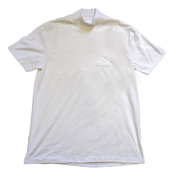 Aime Leon Dore Men's White Short Sleeve Dimebag Mock Neck Tee Size X-Small NWT