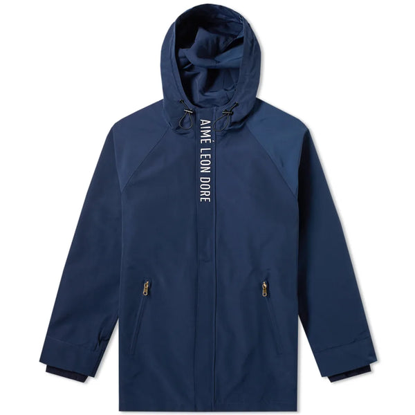 AIME LEON DORE Men's Navy 60/40 Cotton/ Nylon Parka Coat Size X-Small NWT