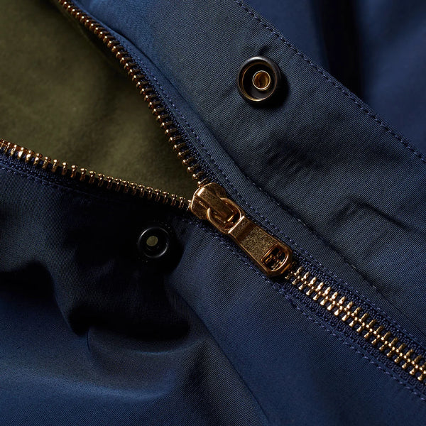 AIME LEON DORE Men's Navy 60/40 Cotton/ Nylon Parka Coat Size X-Small NWT