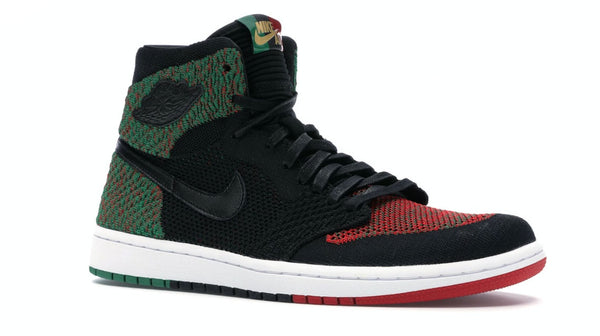 NIKE Men's Black Air Jordan 1 Retro Flyknit Black History Month #AA2426 NEW
