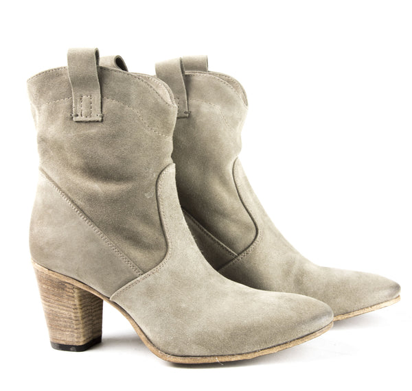ALBERTO FERMANI Women's Seppia Suede Chiara Ankle Boots Size 10 NWD