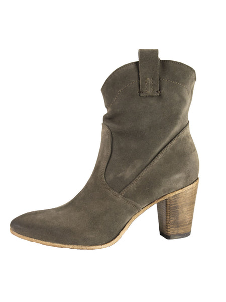 ALBERTO FERMANI Women's Tortora Suede Slouchy Chiara Ankle Boots Size 7.5