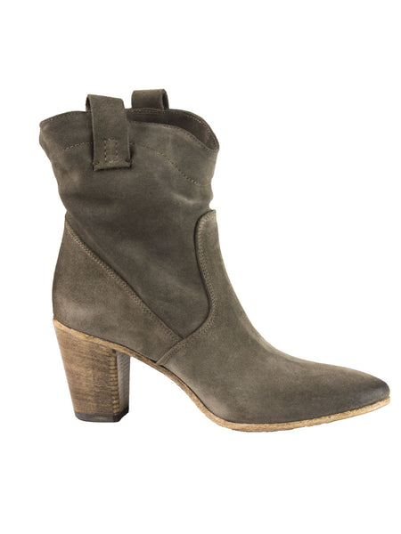 ALBERTO FERMANI Women's Tortora Suede Slouchy Chiara Ankle Boots Size 7.5