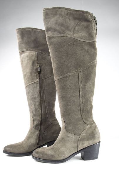 ALBERTO FERMANI Women's Brown Suede Circio Riding Boots Size 7 NWD