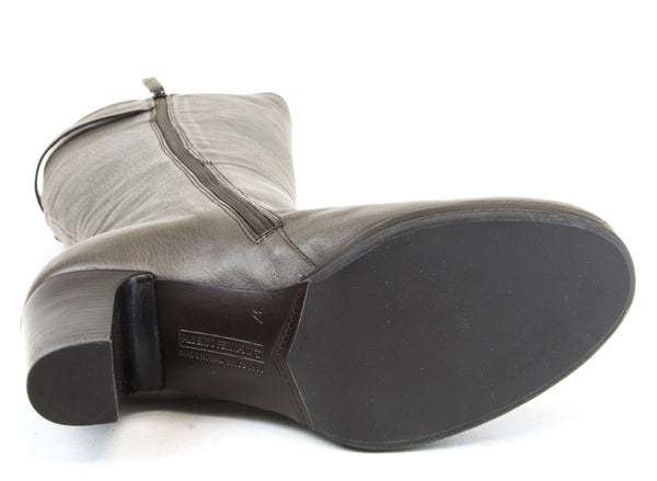 ALBERTO FERMANI Women's Brown Leather Heeled Calf Boots Size 7 NWD