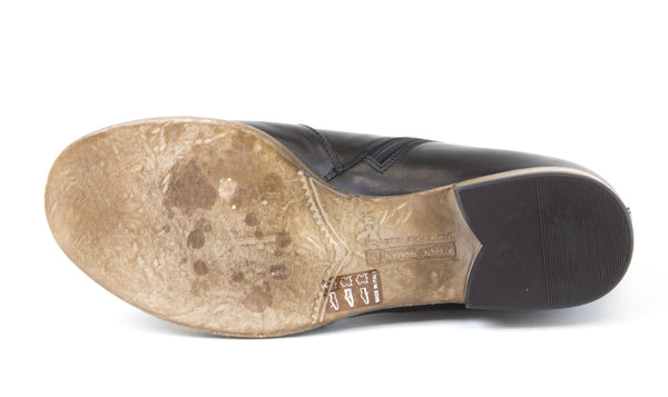 ALBERTO FERMANI Women's Black Leather Nolita Ankle Boots Size 8.5 Floor Model