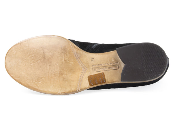 ALBERTO FERMANI Women's Black Suede Nolita Ankle Boots Size 7 Floor Model