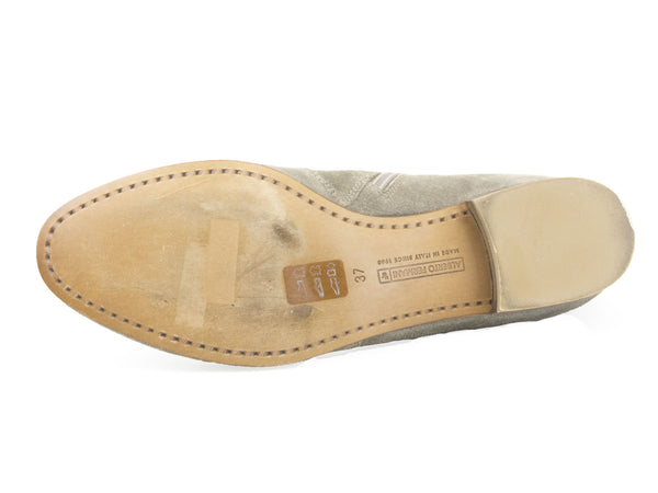 ALBERTO FERMANI Women's Seppia Suede Ankle Boots Size 7 Floor Model