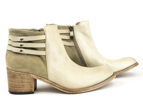 ALBERTO FERMANI Women's  Leather Sabbia Saltara Ankle Boots Size 9.5 NWD