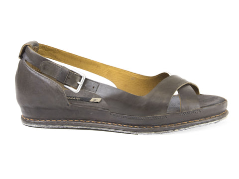 ALBERTO FERMANI Women's Forged Iron Leather Serina Sandals Floor Model Size 6