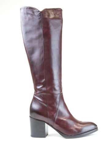 ALBERTO FERMANI Women's Bordeaux Leather Tamara Boots Floor Model Size 7.5