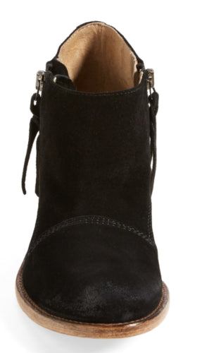 ALBERTO FERMANI Women's Suede Nero Black Capricia Ankle Boots Size 7.5