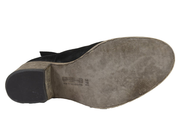 ALBERTO FERMANI Women's Suede Nero Black Capricia Ankle Boots Size 7.5