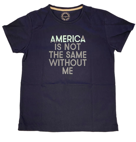 AMERICA IS NOT THE SAME WITHOUT ME Kids Blue America With Me Top Size 2/4A NEW