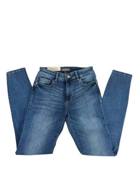 DL1961 Women's Salerno Florence Ankle Mid Rise Instasculpt Skinny Jeans Size 25