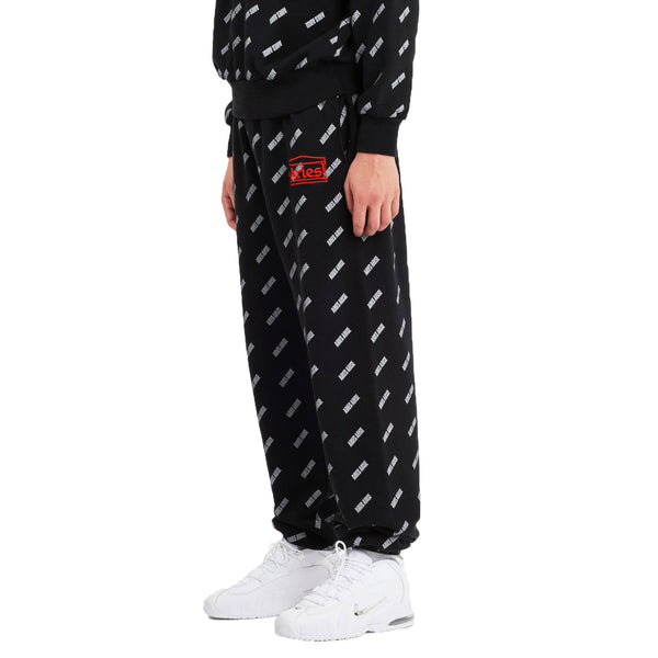 Aries Arise Unisex Black Aries Print Sweat Pants $195 NEW