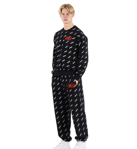 Aries Arise Unisex Black Aries Print Sweat Pants $195 NEW