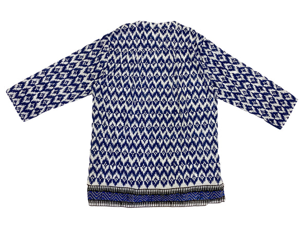 ROBERTA ROLLER RABBIT Women's Navy Blue Arles Urja Shirt $145 NEW