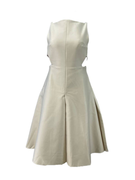 SOLACE London Women's Ivory Ava Knee Length Dress NWT