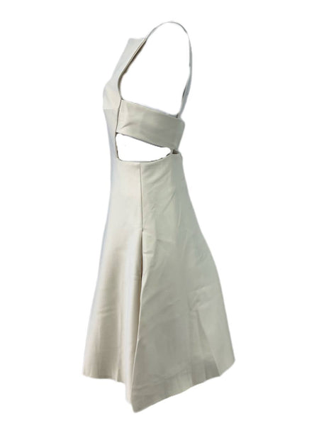 SOLACE London Women's Ivory Ava Knee Length Dress NWT