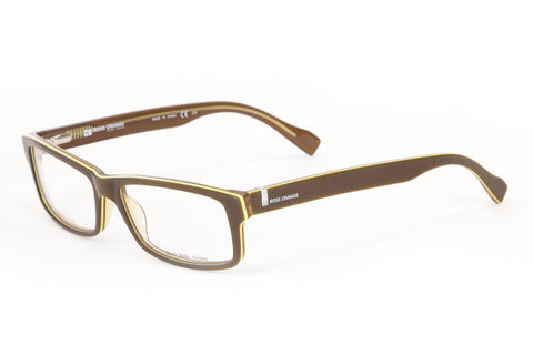 BOSS ORANGE Olive/Lime Rectangular Eyeglass Frames 54mm B0079 $260 NEW