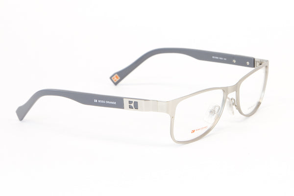 BOSS ORANGE Stainless Steel Rectangular Eyeglass Frames 50mm B0081 $260 NEW