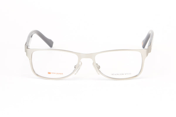 BOSS ORANGE Stainless Steel Rectangular Eyeglass Frames 50mm B0081 $260 NEW