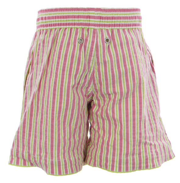 NAILA Boy's Pink/Green Candystripe Swim Trunks B124 $85 NEW