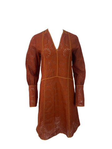 DEREK LAM Women's Brown Mini Dress #B62 6 NWOT