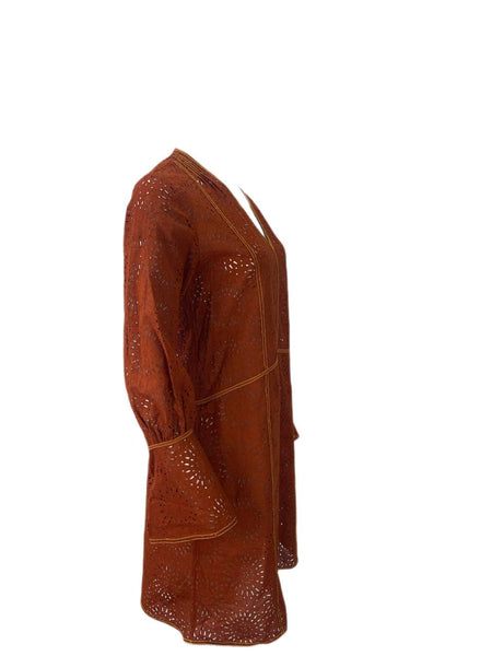 DEREK LAM Women's Brown Mini Dress #B62 6 NWOT