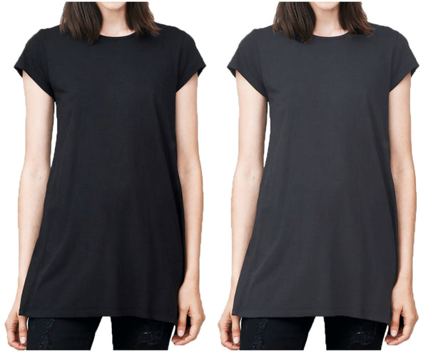 OAK NYC Women's Back Vent Tee WT064 $65 NEW