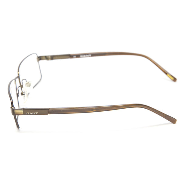 Gant Bert Rectangular Eyeglass Frames 55mm - Satin Brown NEW