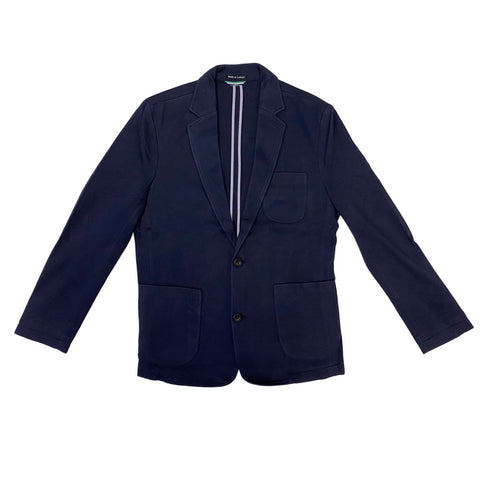 BOAST Men's Navy Two-Button Knit Blazer $125 NEW