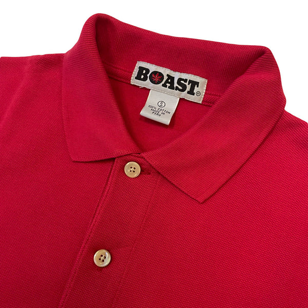 BOAST Men's Red Blank Core Pique Polo Shirt 10004 $75 NEW