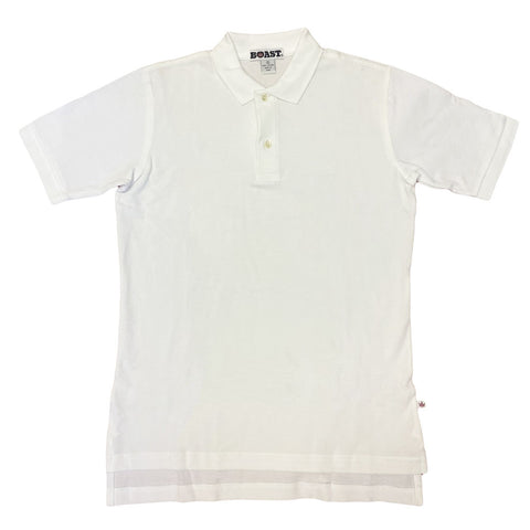 BOAST Men's White Core Solid Polo Shirt $65 NEW