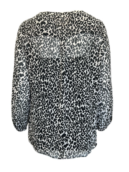 Marina Rinaldi Women's Brown Baciato Animal Printed Blouse Size 16W/25 NWT