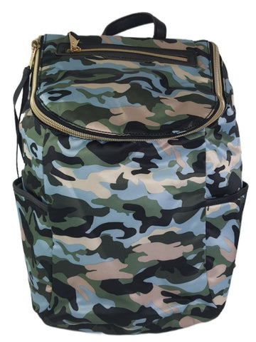 AIMEE KESTENBERG Women's Blue Camo Sardinia Backpack #T0007 One Size NWT