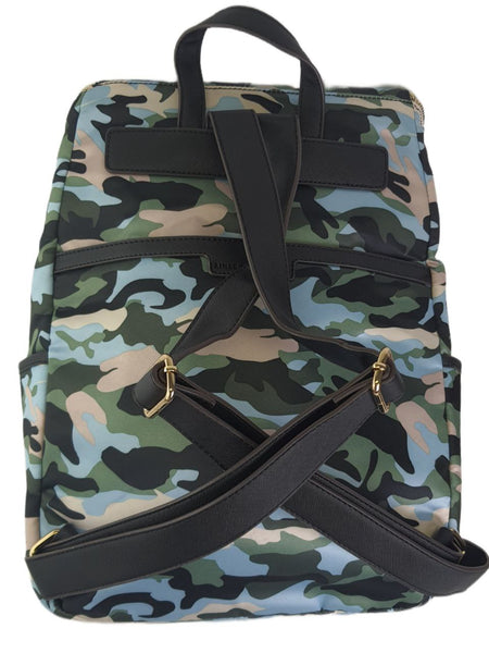 AIMEE KESTENBERG Women's Blue Camo Sardinia Backpack #T0007 One Size NWT