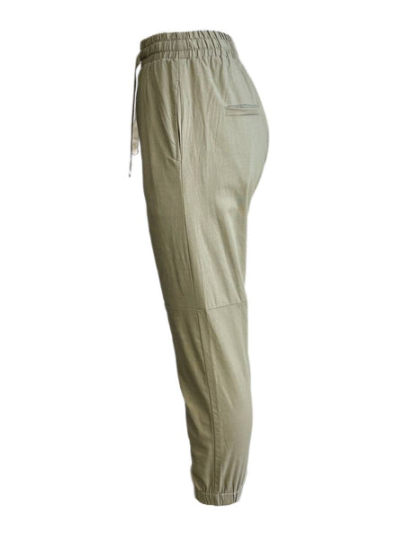 LOST IN LUNAR Women's Khaki Bailey Drawstring Pants Size US 2 NWT