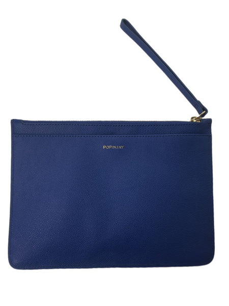 POPINJAY Women's Blue Baracoa Zip Clutch #Popin6s 10'x7' One Size NWT