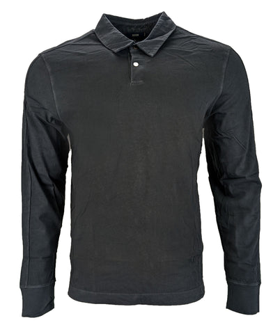 Benson Men's Charcoal Long Sleeve Polo Shirt BT06LS Size Large NWT