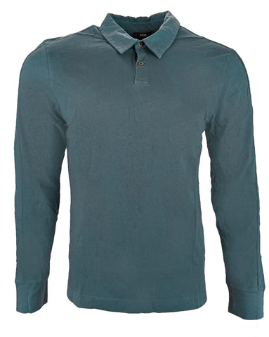 Benson Men's Slade Long Sleeve Polo Shirt BT06LS Size Large NWT