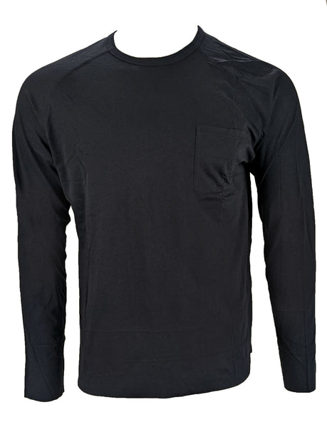 Benson Men's Navy Long Sleeve Pocket Tee BT07 Size Large NWT