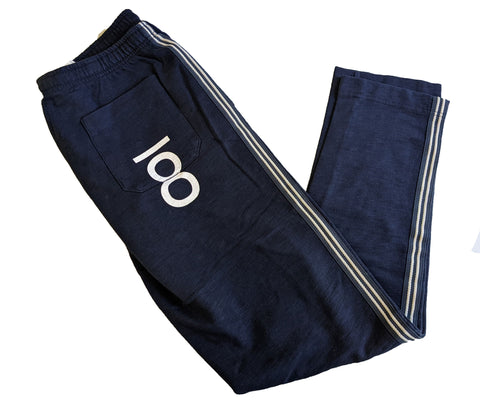 Benson Men's Navy Side Stripe Sweatpants Size Large NWT