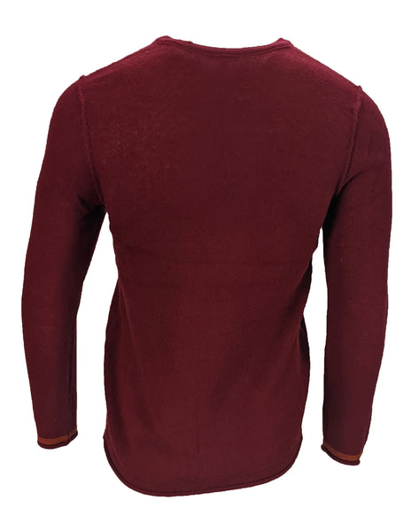 Benson Men's Red Cashmere Wool V-Neck Sweater CSW02N Size Large NWT