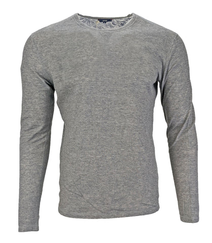 Benson Men's Heather Grey Long Sleeve Crew Neck Shirt DFT04 Size Small NWT