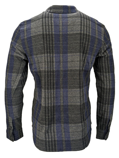 Benson Men's Blue Plaid Soft Overshirt FW15-SWS Size Large NWT