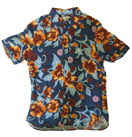 Benson Men's Cotton Floral Button Down Shirt Size Large NWOT