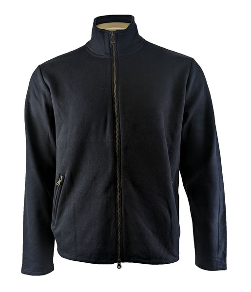 Benson Men's Navy and Grey Fleece Full Zip Cardigan SBF01 Size Large NWT